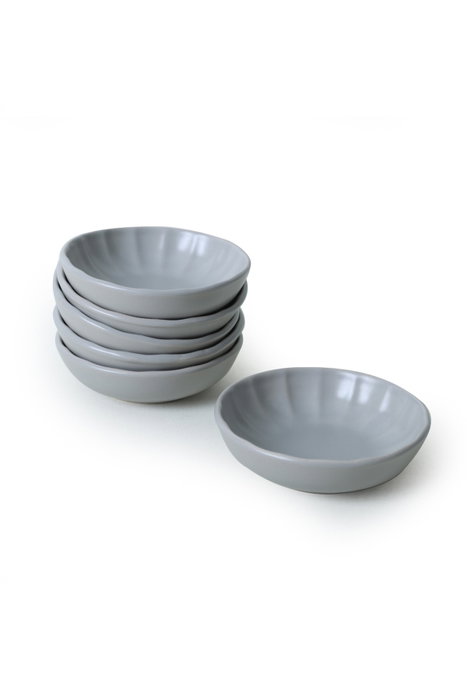 Hermia Juego de 6 Cuencos para Aperitivos Gris de 190 cc